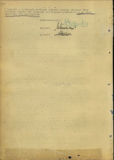 Wyrok Wojskowego Sądu Rejonowego w Gdańsku. Gdańsk 3 sierpnia 1946 r. (IPN Gd 323/1, s. 139)