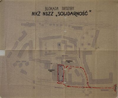 Plan blokady siedziby MKZ NSZZ „Solidarność”