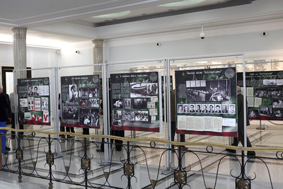 „O wieś wolną, niezależną, samorządną – rocznica wydarzeń Bydgoskiego Marca '81 i rejestracji Solidarności Rolniczej” – wystawa IPN w Sejmie. Fot. Marcin Jurkiewicz (IPN)