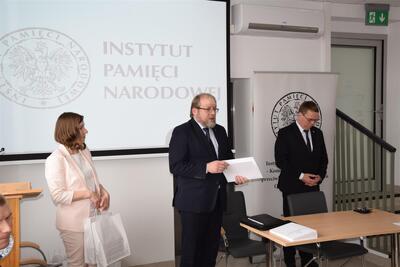 Słowo wstępne wygłosił Dyrektor Biura Upamiętniania Walk i Męczeństwa w Warszawie Adam Siwek