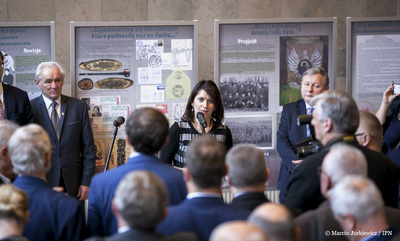 Wernisaż wystawy „I nazywali to Wojskiem Polskim…! Wojskowe Obozy Internowania w Polsce (1982-1983)...” – Warszawa, 8–13 listopada 2017. Fot. Marcin Jurkiewicz (IPN)