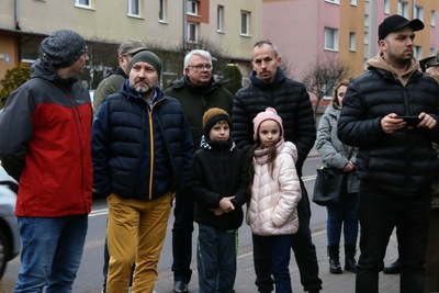 Uroczystość odsłonięcia pomnika upamiętniającego ofiary zbrodniczych ideologii, niemieckiego nazizmu i sowieckiego komunizmu – Malbork, 22 lutego 2024. Fot. IPN