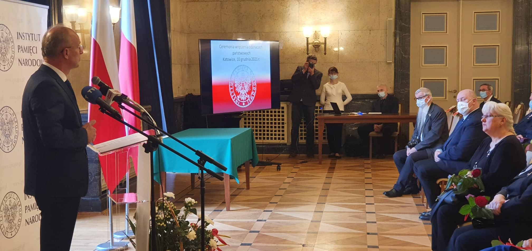 Uroczystość wręczenia Krzyży Wolności i Solidarności w Katowicach . Fot. K. Liszka Uroczystość wręczenia Krzyży Wolności i Solidarności w Katowicach . Fot. K. Liszka