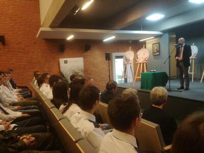 Przywitanie gości w imieniu dyrektora IPN w Katowicach – Ryszard Mozgol (naczelnik OBEN IPN Katowice).