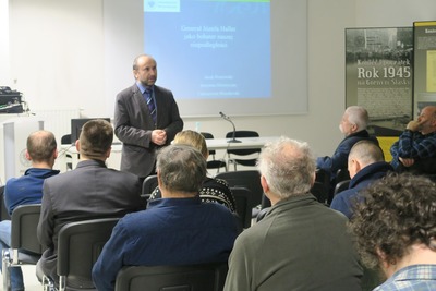 Prelekcja prof. Jacka Piotrowskiego „Generał Józef Haller jako bohater walk o niepodległość“ .