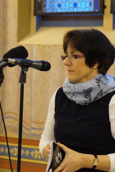 Monika Bortlik-Dźwierzyńska, współautorka ekspozycji powiedziała, że to jest wystawa o dobrych ludziach.