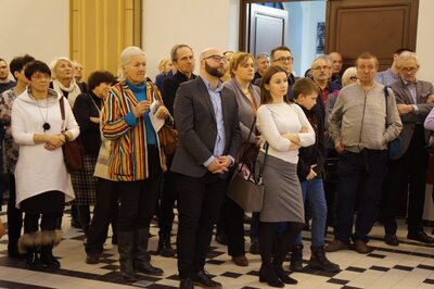 Uczestnicy wernisażu.