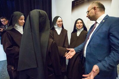 Wernisaż wystawy „Życie przechowane. Mieszkańcy Górnego Śląska i Zagłębia Dąbrowskiego z pomocą Żydom w czasie II wojny światowej”. Fot. Sławomir Kasper (IPN)