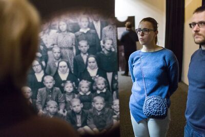 Wernisaż wystawy „Życie przechowane. Mieszkańcy Górnego Śląska i Zagłębia Dąbrowskiego z pomocą Żydom w czasie II wojny światowej”. Fot. Sławomir Kasper (IPN)
