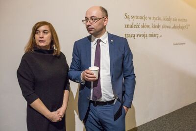 Wernisaż wystawy „Życie przechowane. Mieszkańcy Górnego Śląska i Zagłębia Dąbrowskiego z pomocą Żydom w czasie II wojny światowej”. Fot. Sławomir Kasper (IPN)