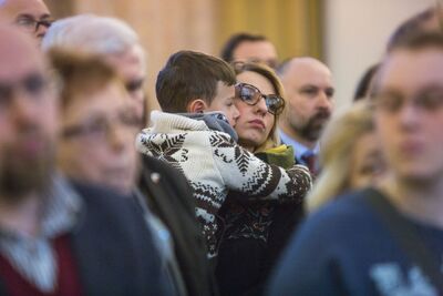 Wernisaż wystawy „Życie przechowane. Mieszkańcy Górnego Śląska i Zagłębia Dąbrowskiego z pomocą Żydom w czasie II wojny światowej”. Fot. Sławomir Kasper (IPN)