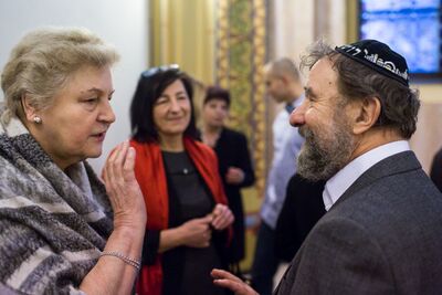 Wernisaż wystawy „Życie przechowane. Mieszkańcy Górnego Śląska i Zagłębia Dąbrowskiego z pomocą Żydom w czasie II wojny światowej”. Fot. Sławomir Kasper (IPN)