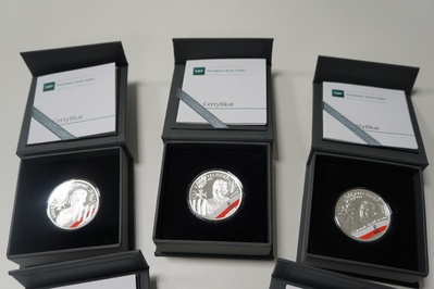 Prezentacja monety kolekcjonerskiej NBP upamiętniającej gen. Augusta Emila Fieldorfa „Nila”.