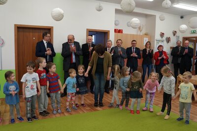 Wizyta w Przedszkolu im. Jana Kubisza w Gnojniku, 6 kwietnia 2018