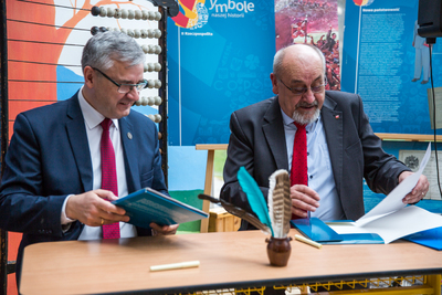 Inauguracja działalności Przystanku Historia Zaolzie IPN w Gnojniku, 6 kwietnia 2018. Fot. Sławek Kasper (IPN)