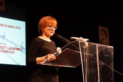 Maria Lorens, córka byłej więźniarki KL Ravensbrück.