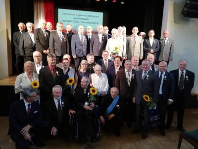 Uroczystość wręczenia Krzyży Wolności i Solidarności – Jastrzębie-Zdrój, 7 września 2018