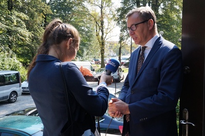 Uroczystość wręczenia Krzyży Wolności i Solidarności w Jastrzębiu-Zdroju.