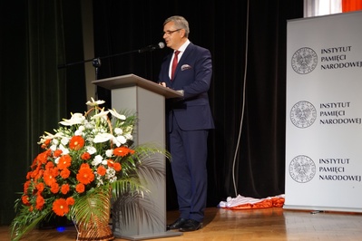 Uroczystość wręczenia Krzyży Wolności i Solidarności w Jastrzębiu-Zdroju.