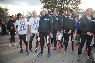 XIII Pielgrzymka biegowa do grobu bł. ks. Jerzego Popiełuszki – Katowice – Warszawa, 13–14 września 2018. Fot. P. Życieński (IPN)