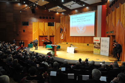 Ceremonia wręczenia Krzyża Wolności i Solidarności w Bielsku-Białej.