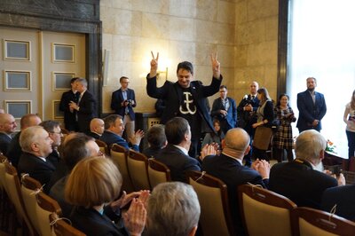 Uroczystość wręczenia Krzyży Wolności i Solidarności w Katowicach.