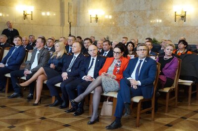 Uroczystość wręczenia Krzyży Wolności i Solidarności w Katowicach.