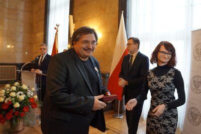 Uroczystość wręczenia Krzyży Wolności i Solidarności w Katowicach.