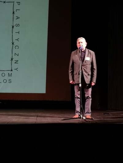 Bogdan Bartnikowski, juror, były więzień KL Auschwitz.