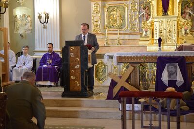 Uroczystość poświęcona Janowi Filaremu w Cieszynie.