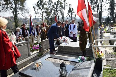 Uroczystość poświęcona Janowi Filaremu w Cieszynie.