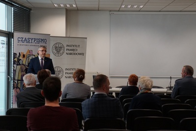 Otwarcie wystawy „Zgładzona formacja. Policja Województwa Śląskiego 1922–1939” w Przystanku IPN w Katowicach.