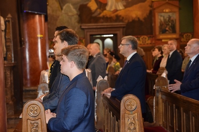 Odsłonięcie tablicy poświęconej Żołnierzom Wyklętym w Sosnowcu.