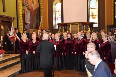 Odsłonięcie tablicy poświęconej Żołnierzom Wyklętym w Sosnowcu.