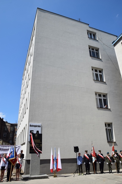 Odsłonięcie tablicy poświęconej Żołnierzom Wyklętym w Sosnowcu.