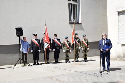 Odsłonięcie tablicy poświęconej Żołnierzom Wyklętym w Sosnowcu.