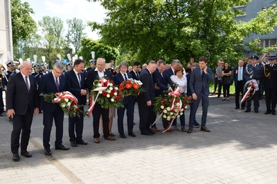 Odsłonięcie tablicy poświęconej Żołnierzom Wyklętym w Sosnowcu.