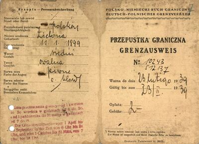 16. Przepustka graniczna.