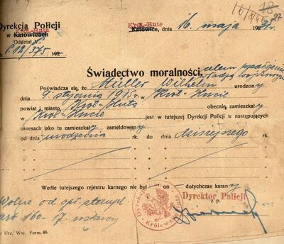 19. Świadectwo moralności.