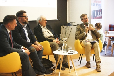 Panel dyskusyjny o Wojciechu Korfantym w Domu Spotkań z Historią.