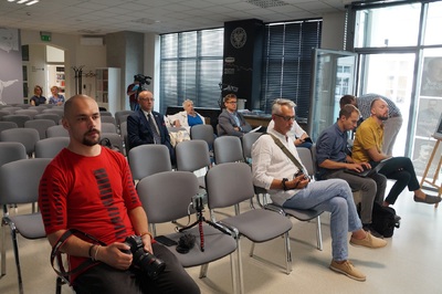 Konferencja prasowa na temat obchodów 100. rocznicy wybuchu I Powstania Śląskiego zorganizowanych przez Oddział IPN w Katowicach.