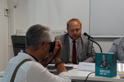 Konferencja prasowa na temat obchodów 100. rocznicy wybuchu I Powstania Śląskiego zorganizowanych przez Oddział IPN w Katowicach.