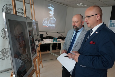 Konferencja prasowa na temat obchodów 100. rocznicy wybuchu I Powstania Śląskiego zorganizowanych przez Oddział IPN w Katowicach.