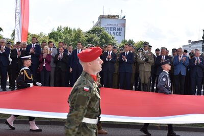 Defilada „Wierni Polsce” w Katowicach.