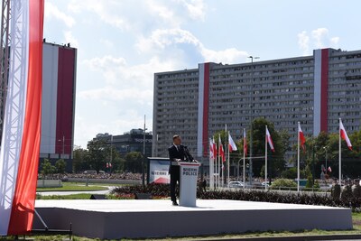 Defilada „Wierni Polsce” w Katowicach.