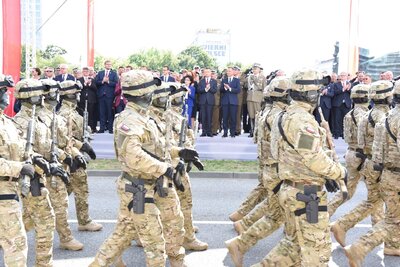 Defilada „Wierni Polsce” w Katowicach.