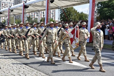 Defilada „Wierni Polsce” w Katowicach.