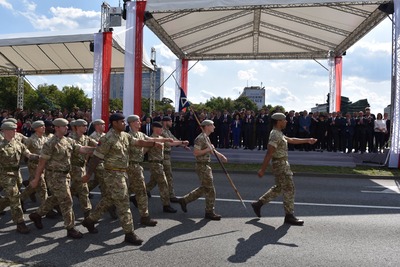 Defilada „Wierni Polsce” w Katowicach.