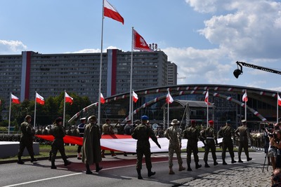 Defilada „Wierni Polsce” w Katowicach.