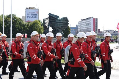 Defilada „Wierni Polsce” w Katowicach.